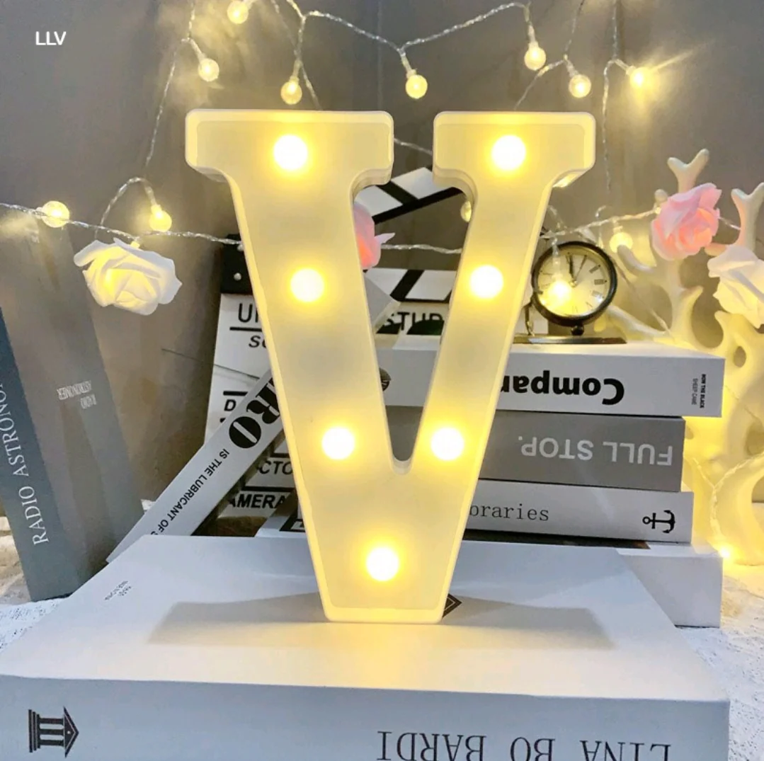 Marquee Alphabet Shaped Led Light - Asthetic Decorations Letter Light for Romantic Gift, Diwali Decoration Item, Night Light Lamp and Wall Lamp - Image 25