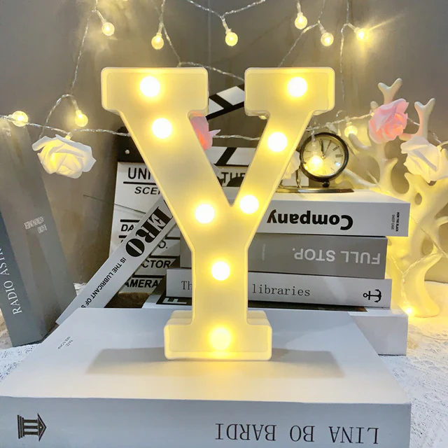 Marquee Alphabet Shaped Led Light - Asthetic Decorations Letter Light for Romantic Gift, Diwali Decoration Item, Night Light Lamp and Wall Lamp - Image 28