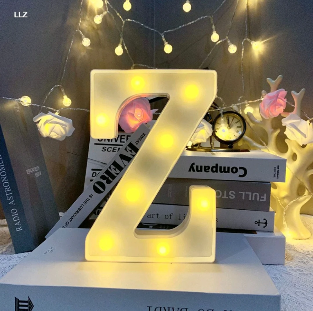 Marquee Alphabet Shaped Led Light - Asthetic Decorations Letter Light for Romantic Gift, Diwali Decoration Item, Night Light Lamp and Wall Lamp - Image 29