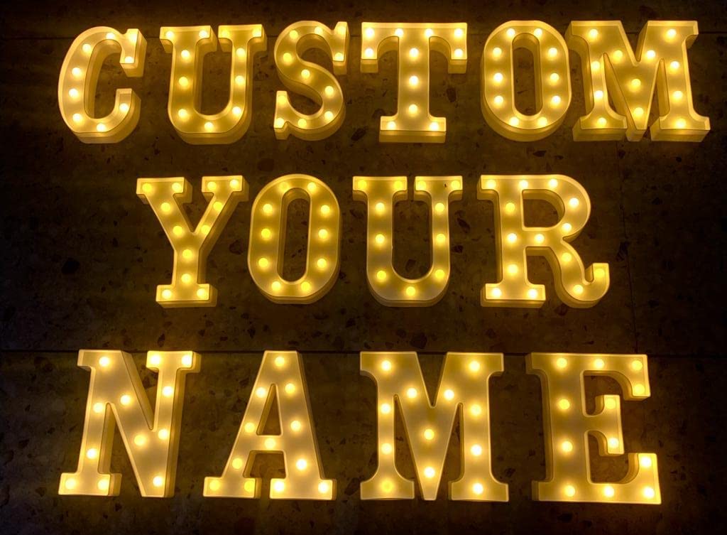 Marquee Alphabet Shaped Led Light - Asthetic Decorations Letter Light for Romantic Gift, Diwali Decoration Item, Night Light Lamp and Wall Lamp - Image 3