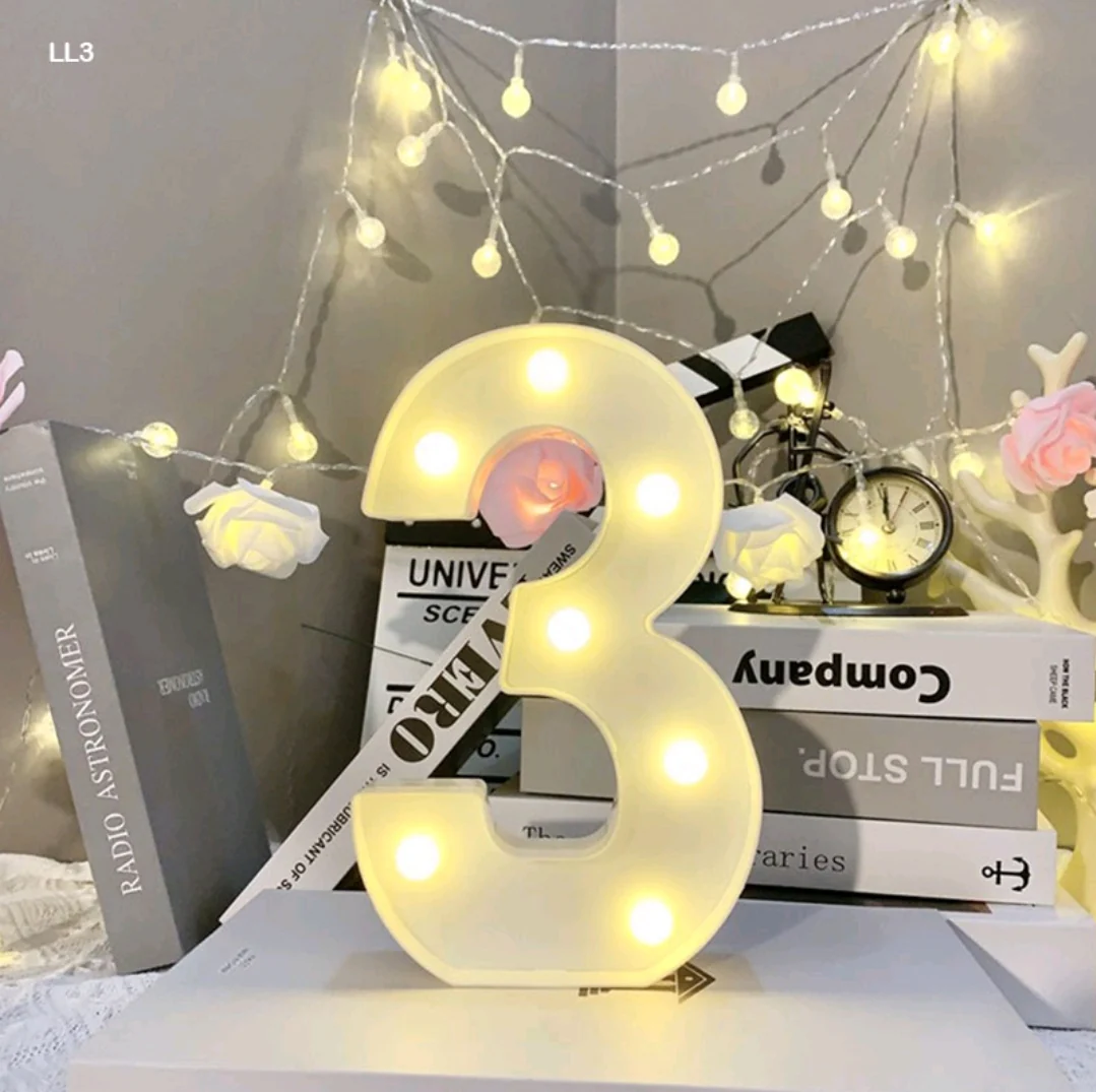 Marquee Alphabet Shaped Led Light - Asthetic Decorations Letter Light for Romantic Gift, Diwali Decoration Item, Night Light Lamp and Wall Lamp - Image 34