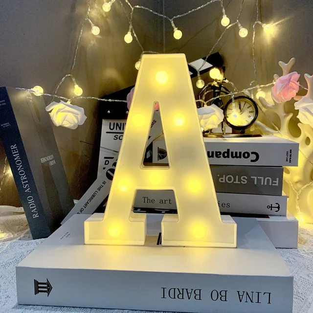 Marquee Alphabet Shaped Led Light - Asthetic Decorations Letter Light for Romantic Gift, Diwali Decoration Item, Night Light Lamp and Wall Lamp - Image 4