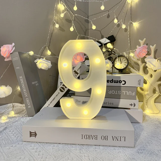 Marquee Alphabet Shaped Led Light - Asthetic Decorations Letter Light for Romantic Gift, Diwali Decoration Item, Night Light Lamp and Wall Lamp - Image 40