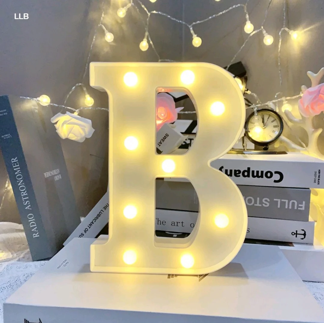 Marquee Alphabet Shaped Led Light - Asthetic Decorations Letter Light for Romantic Gift, Diwali Decoration Item, Night Light Lamp and Wall Lamp - Image 5
