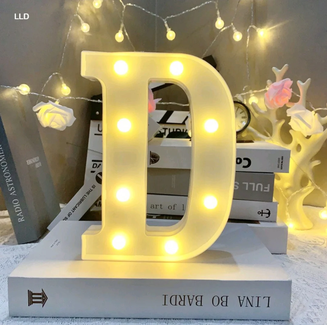 Marquee Alphabet Shaped Led Light - Asthetic Decorations Letter Light for Romantic Gift, Diwali Decoration Item, Night Light Lamp and Wall Lamp - Image 7
