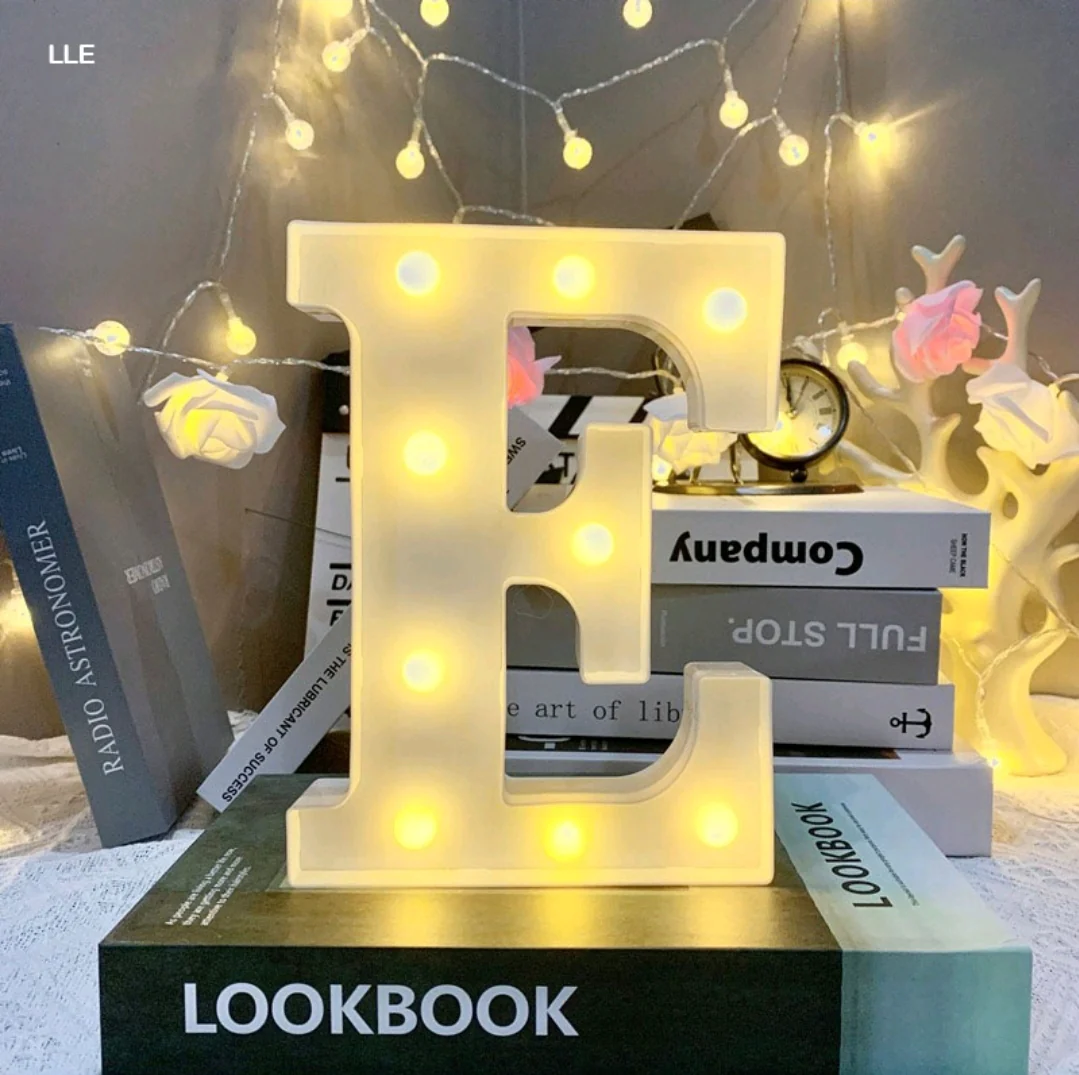 Marquee Alphabet Shaped Led Light - Asthetic Decorations Letter Light for Romantic Gift, Diwali Decoration Item, Night Light Lamp and Wall Lamp - Image 8