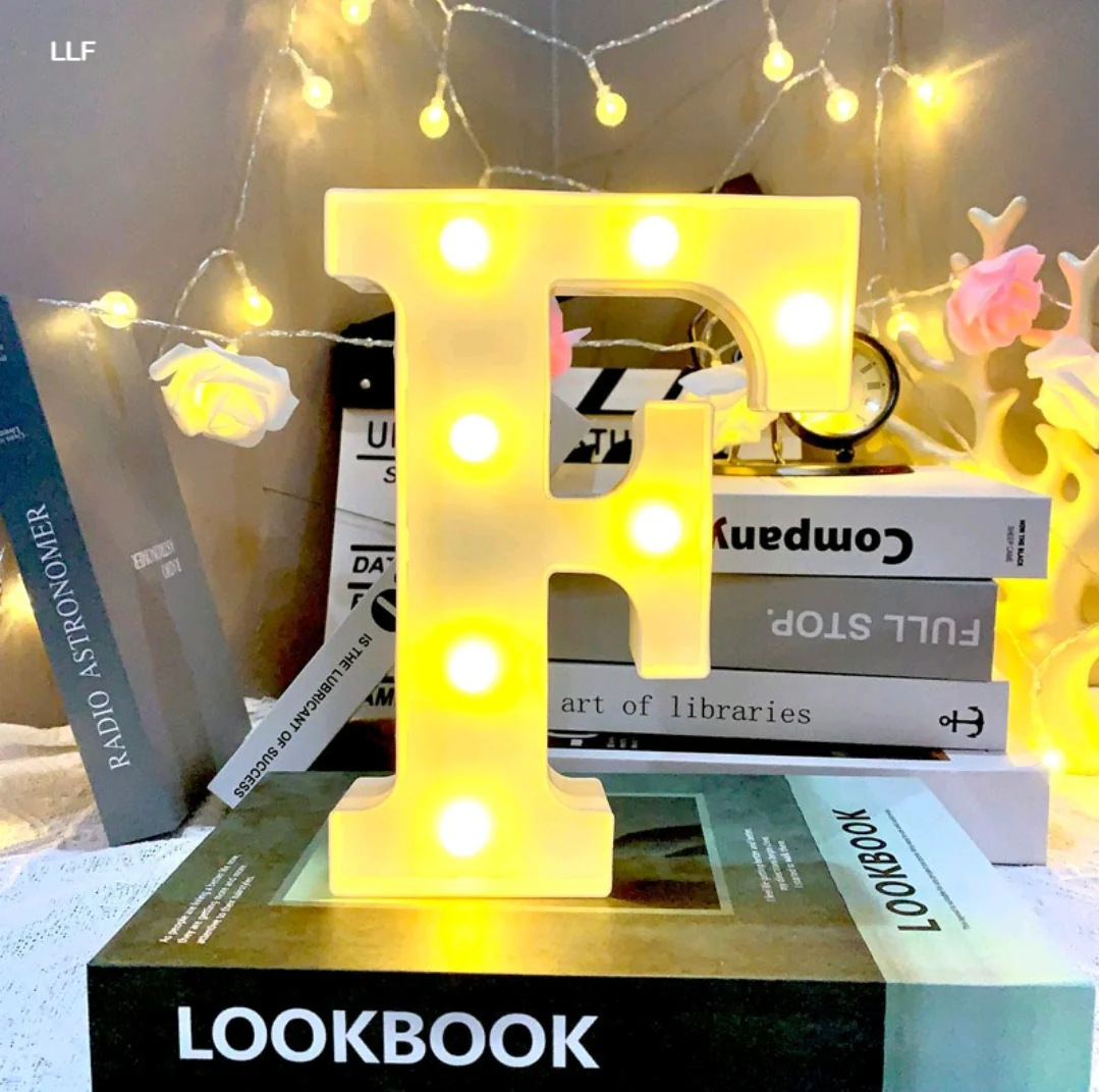 Marquee Alphabet Shaped Led Light - Asthetic Decorations Letter Light for Romantic Gift, Diwali Decoration Item, Night Light Lamp and Wall Lamp - Image 9