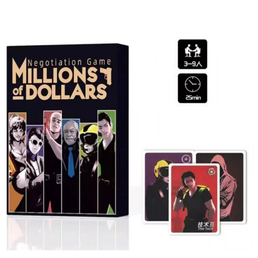 Millions of Dollars Board Game A Cutthroat Bluffing and Negotiation Strategy Game
