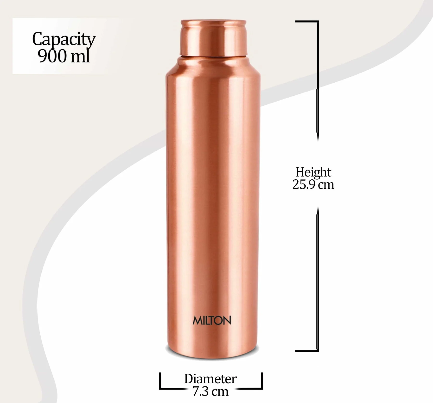 Milton Alpine 1000 Water Bottle, 900 ml, 1 Piece, Copper | 100% Leak Proof | Office Bottle | Gym Bottle | Yoga Bottle | Home | Kitchen | Hiking | Treking Bottle | Travel Bottle - Image 5