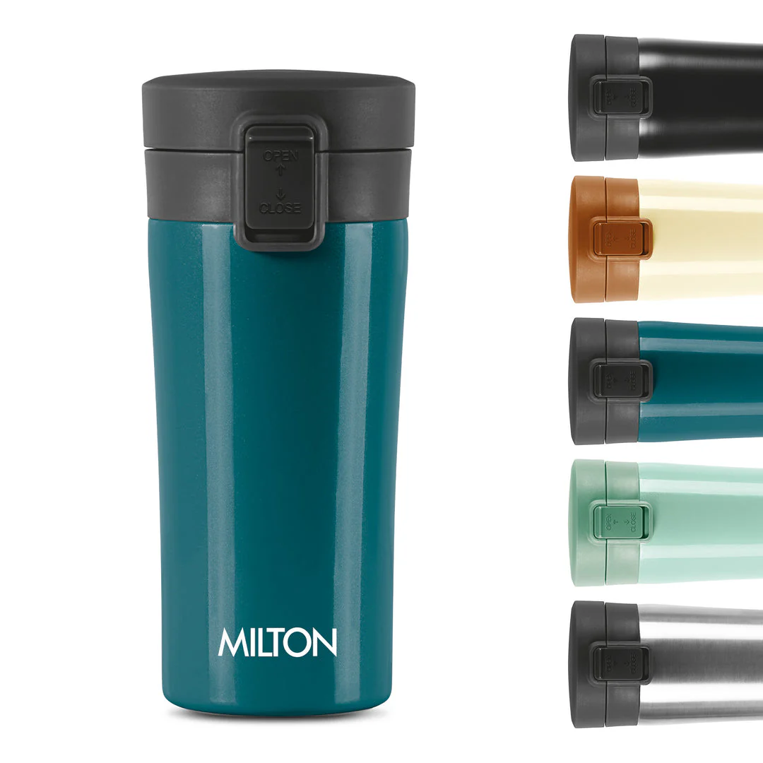 Milton Coffee Mug Thermosteel Hot or Cold Insulated Flask, 300 ml, Peach | Leak Proof | Rust Proof | Tea Mug | Soup Flask | Juice Mug | Water Flask | Easy Grip | Easy to Carry - Image 30