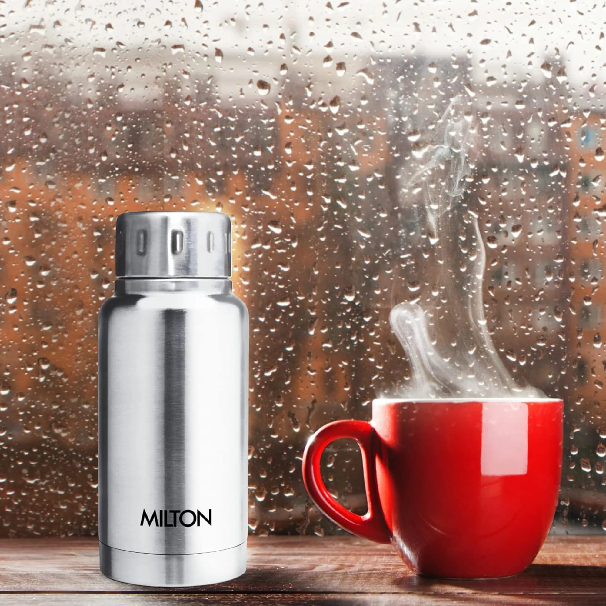 Milton Elfin 160 Thermosteel Bottle, 160 ml Water Bottles, 24 Hours Hot and Cold, Easy to Carry, Easy Grip, Rust Proof, Tea, Coffee, Office, Travel Bottle, Silver - Image 5