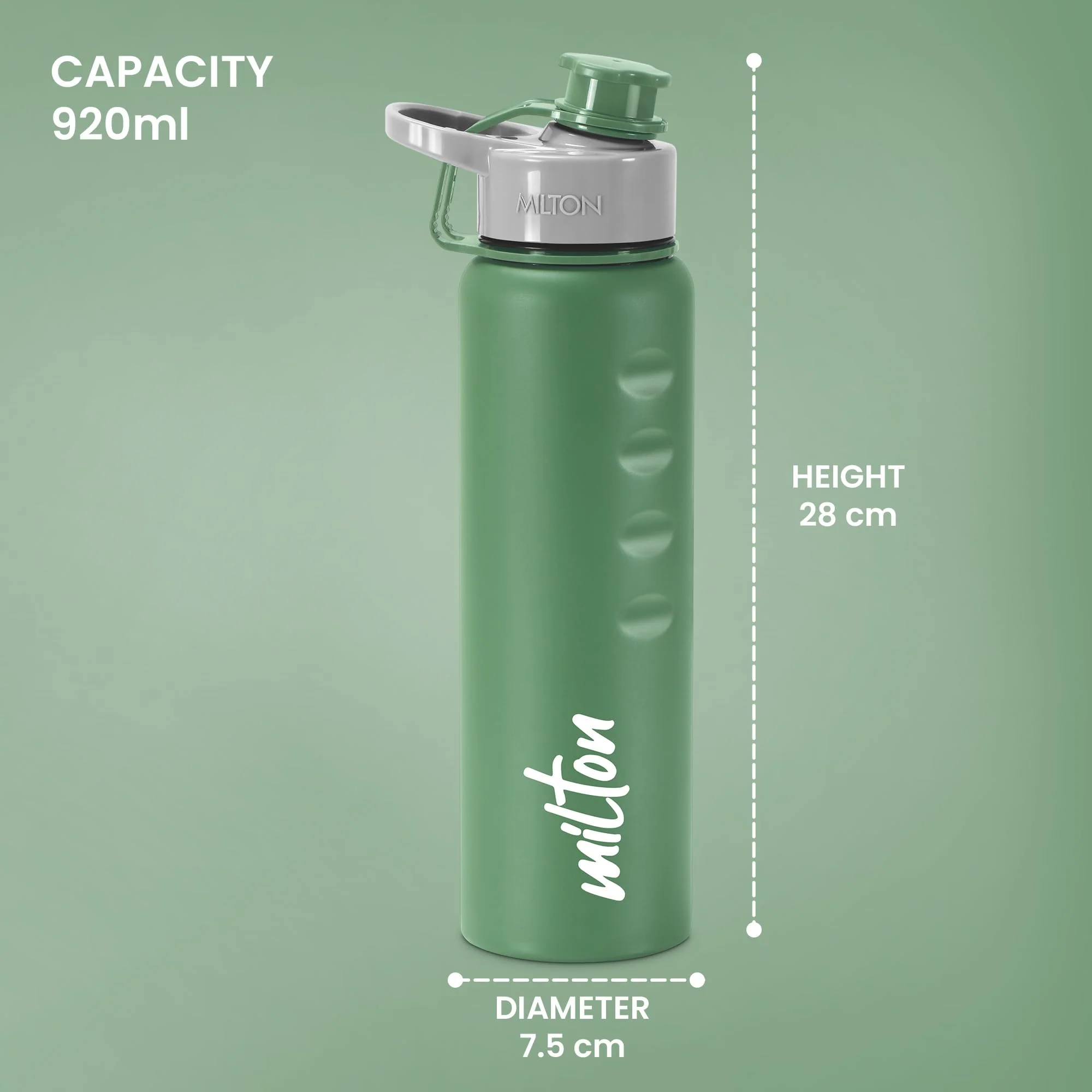 Milton Gripper 750 Stainless Steel Water Bottle, 750 ml, | Leak Proof | Easy Grip | Light Weight | Easy to Carry - Image 12
