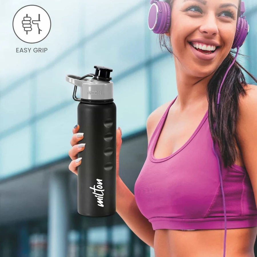 Milton Gripper 750 Stainless Steel Water Bottle, 750 ml, | Leak Proof | Easy Grip | Light Weight | Easy to Carry - Image 19