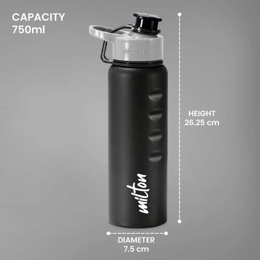 Milton Gripper 750 Stainless Steel Water Bottle, 750 ml, | Leak Proof | Easy Grip | Light Weight | Easy to Carry - Image 20