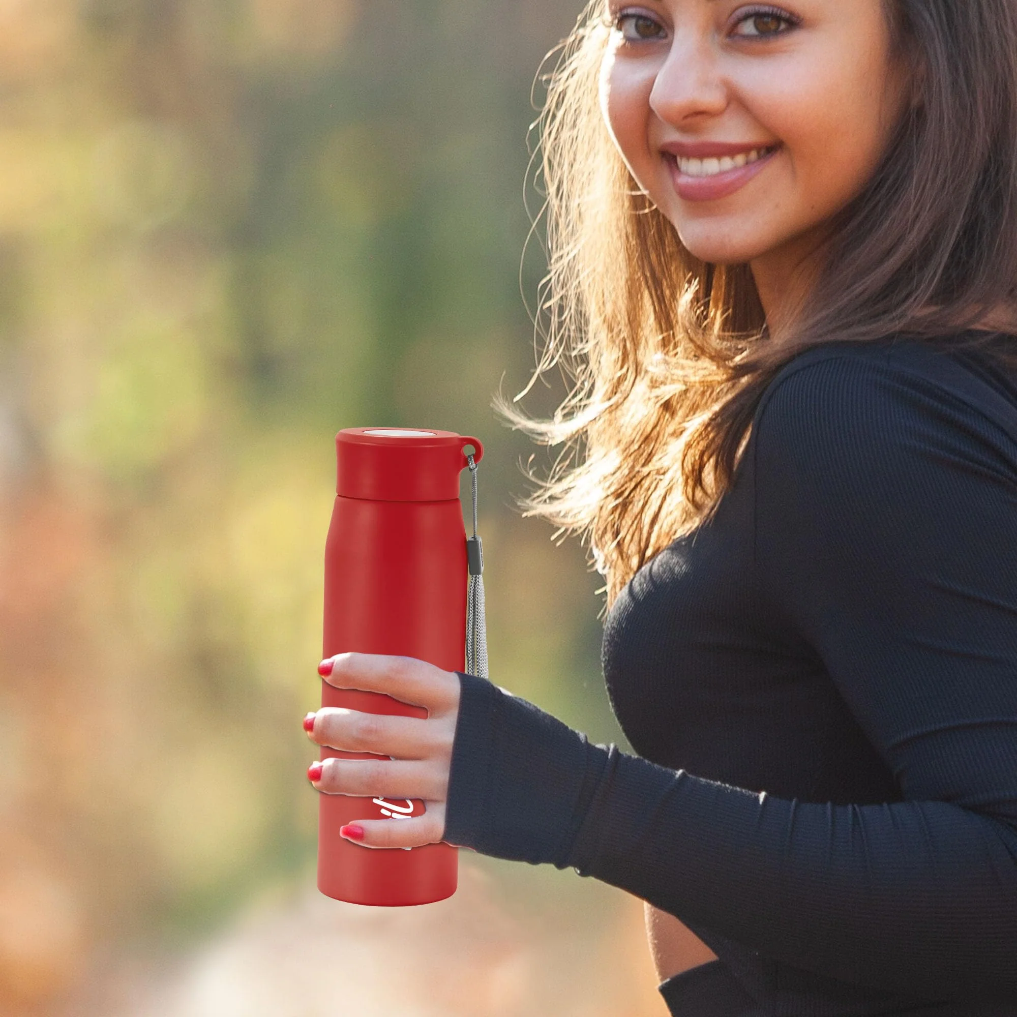 Milton Handy 650 Stainless Steel Water Bottle, 690 ml water bottles, Single walled, Leak-Proof, Rust-free Steel Bottle, Easy Grip, Easy to Carry, Travel Bottle, Red - Image 6
