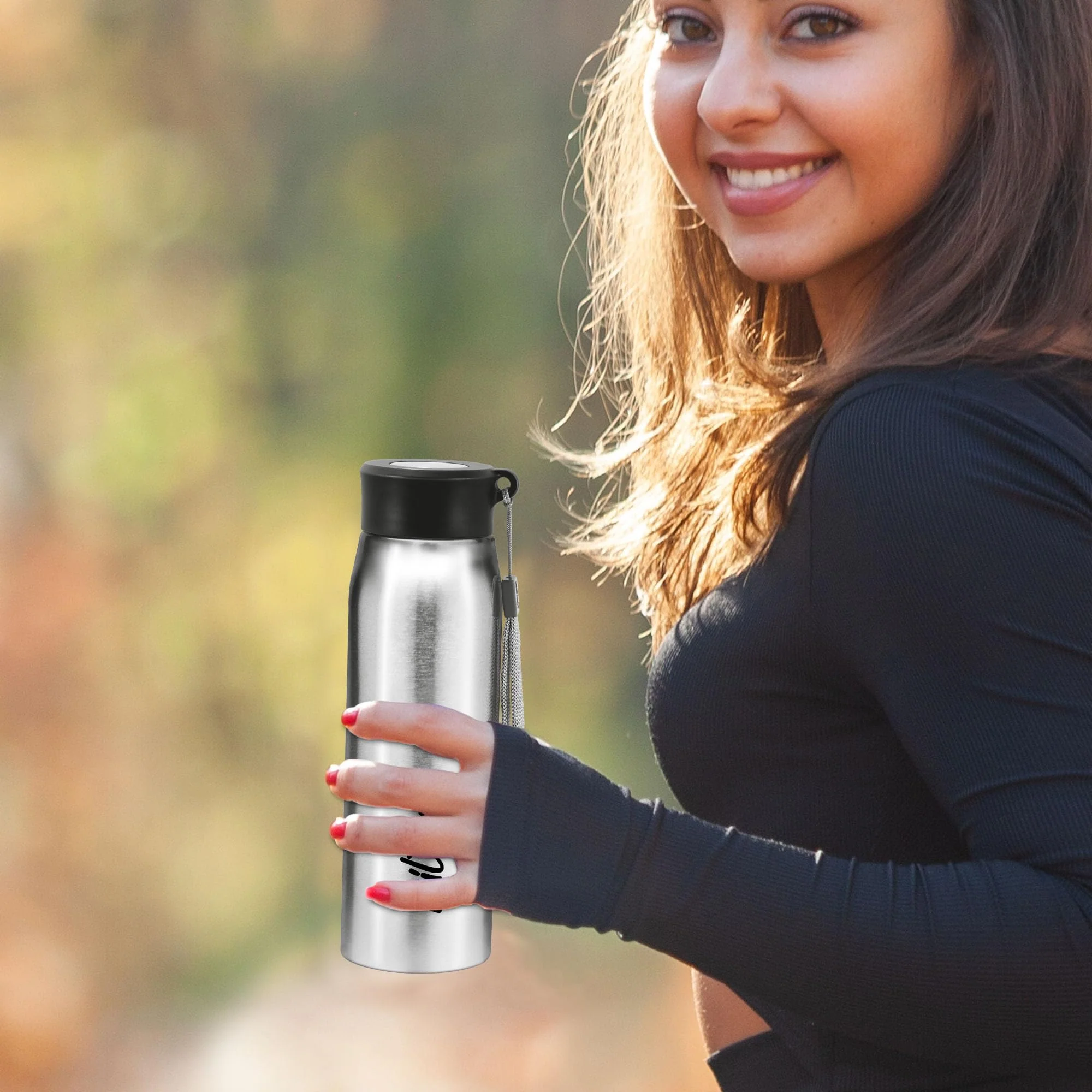 Milton Handy 650 Stainless Steel Water Bottle, 690 ml water bottles, Single walled, Leak-Proof, Rust-free Steel Bottle, Easy Grip, Easy to Carry, Travel Bottle, Silver - Image 6