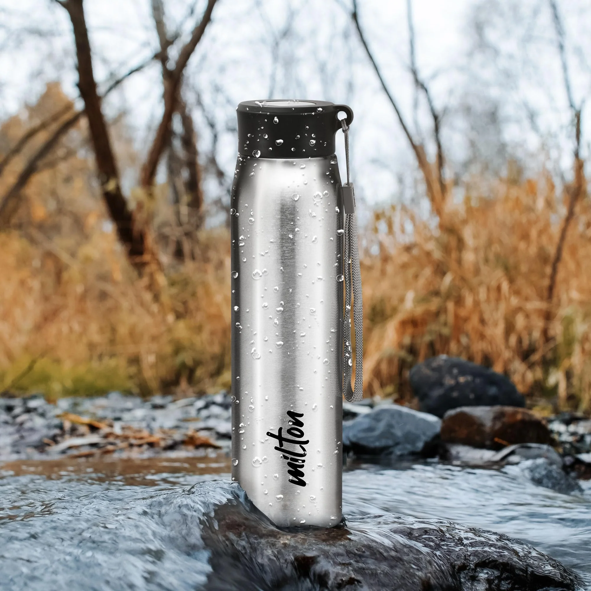Milton Handy 850 Stainless Steel Water Bottle, 780 ml, Silver | Single walled | Leak Proof | Easy Grip | Easy to Carry | Gym Bottle | Home | Kitchen | Hiking | Treking Bottle | Travel Bottle - Image 6