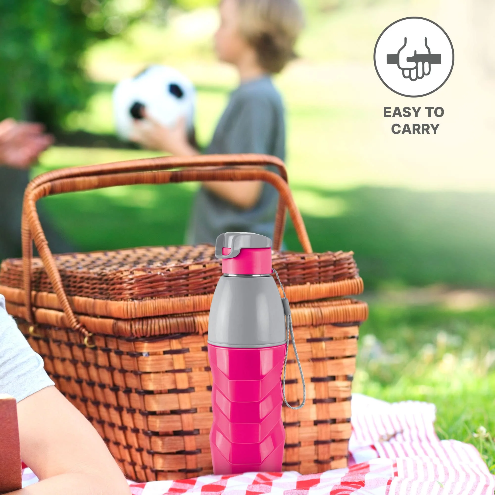 Milton Steel Racer 600 Inner Stainless Steel Insulated Water Bottle, 520 ml, | PU Insulated | Hot or Cold for Hours | Leak Proof | Easy Grip | Office | Gym | Hiking | Treking | Travel Bottle - Image 12
