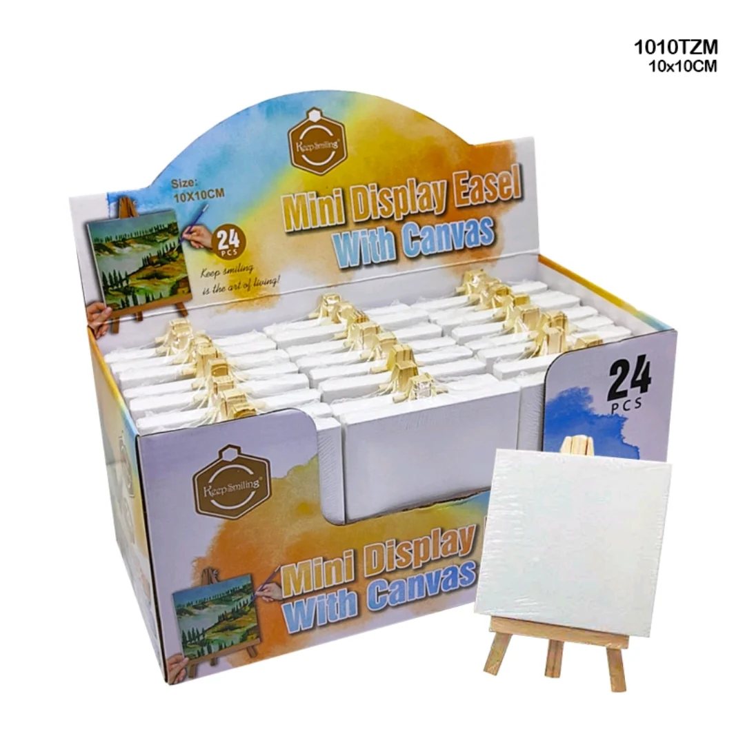 Mini Wooden Display Canvas With Stand 10 x 10 cm