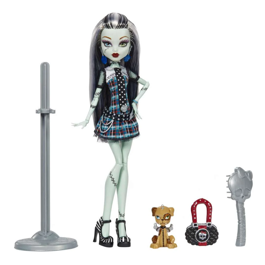 Monster High Frankie Stein Reproduction Doll With Doll Stand & Accessories HGC31 - Image 2