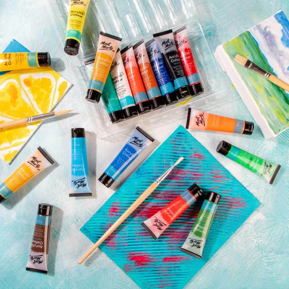Mont Marte Acrylic Colour Paint Set Signature 18pc x 36ml - Image 2