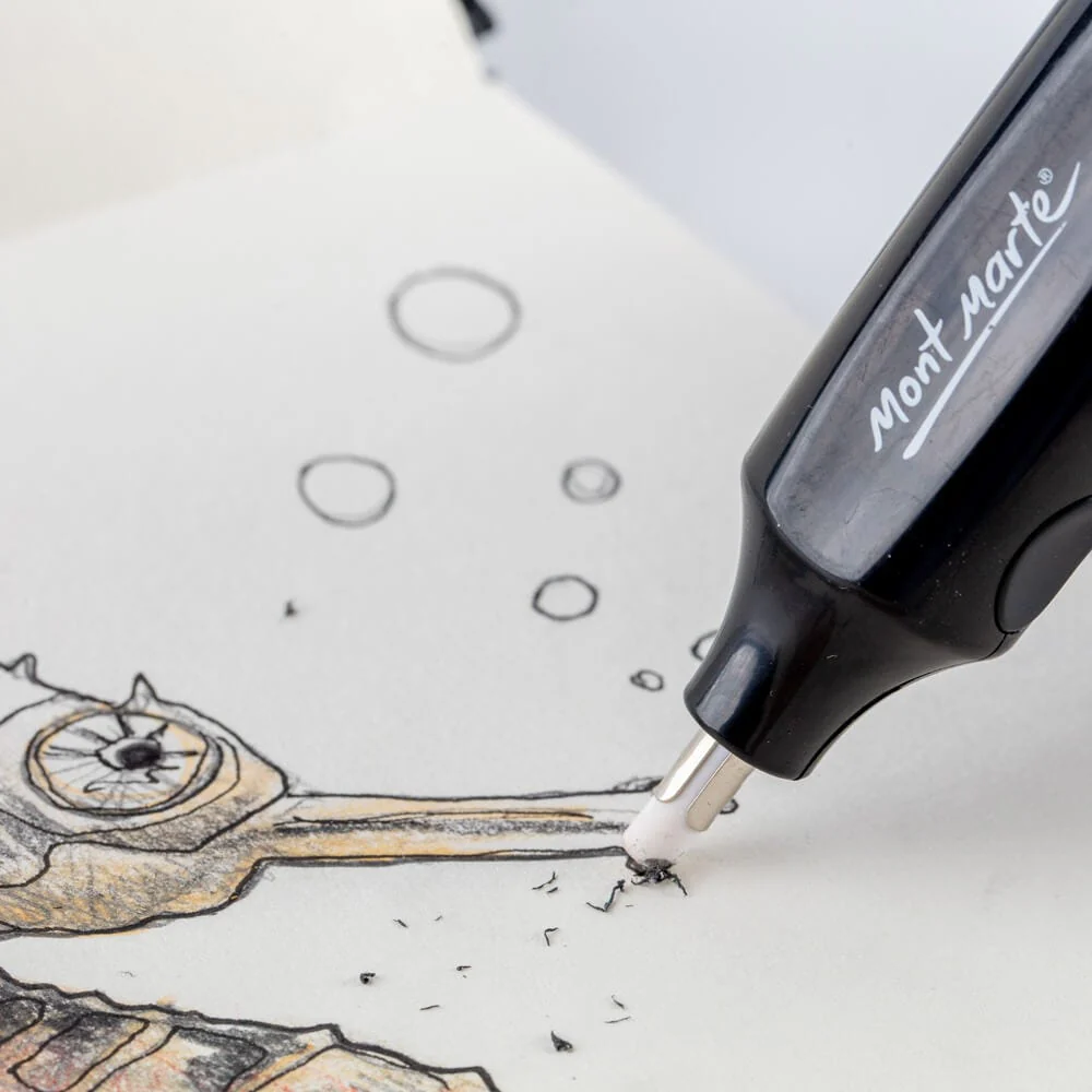 Mont Marte Electric Eraser Signature Includes 30 Eraser Refills - Image 4