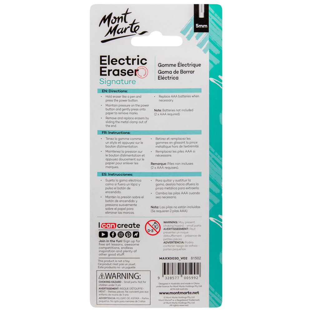 Mont Marte Electric Eraser Signature Includes 30 Eraser Refills - Image 7