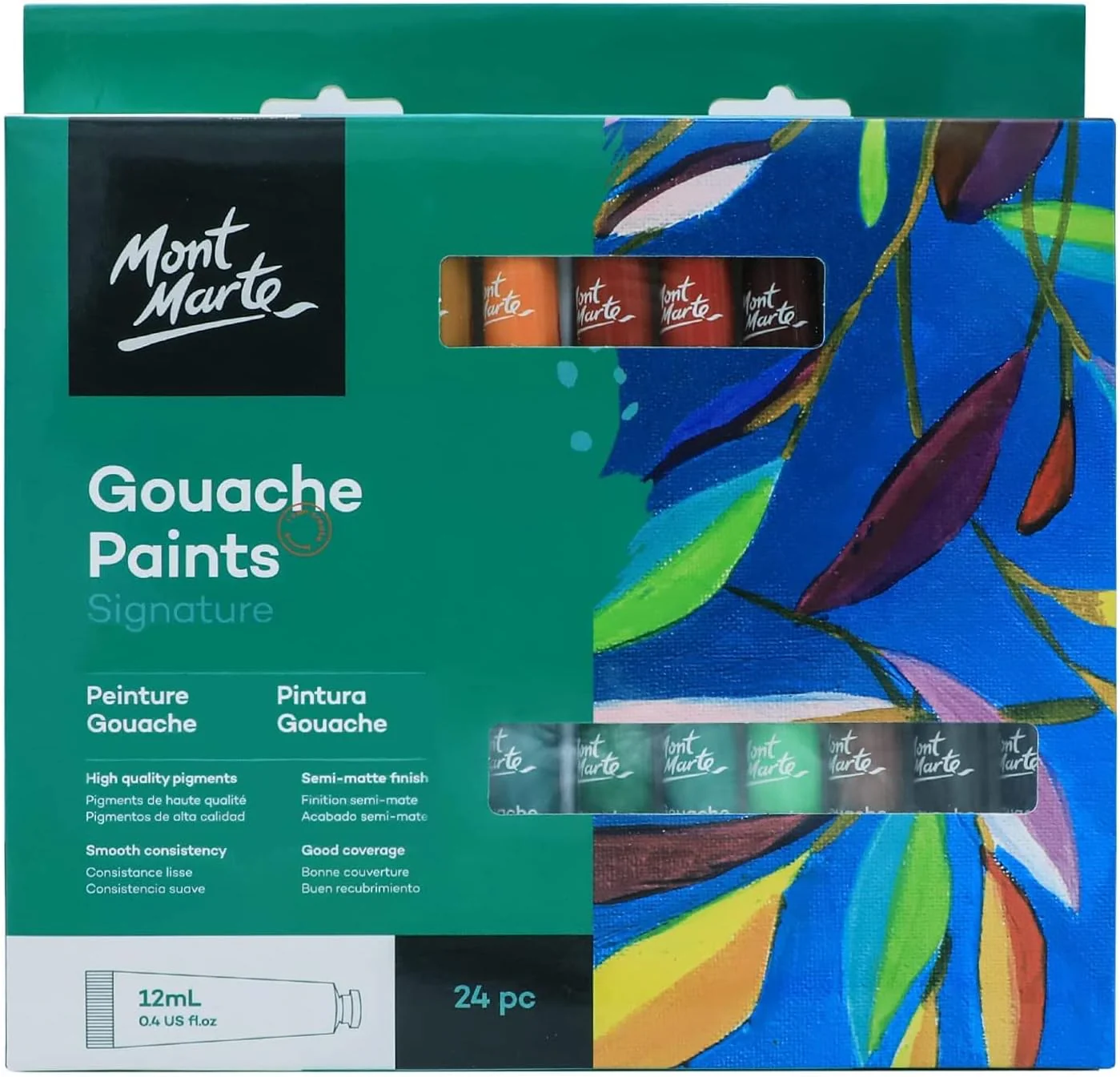 Mont Marte Gouache Paints Signature 24pc x 12ml - Image 6