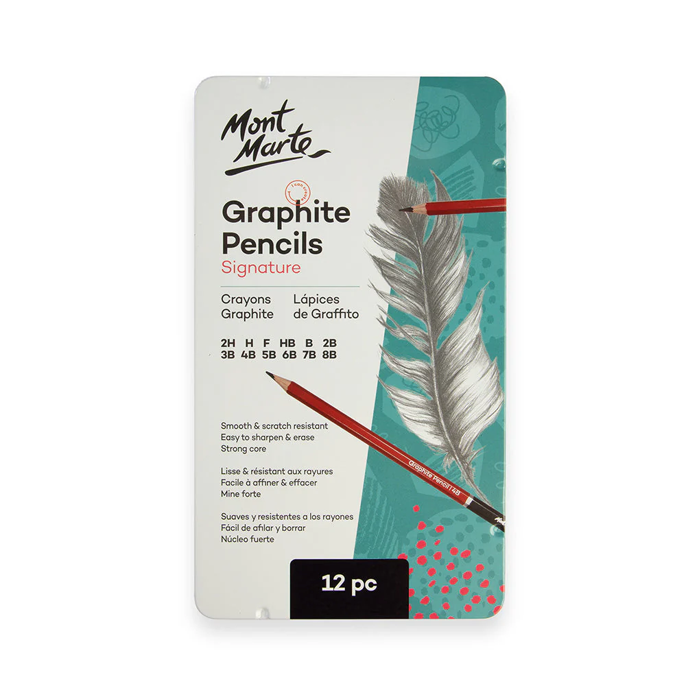 Mont Marte Graphite Pencils Signature 12pc