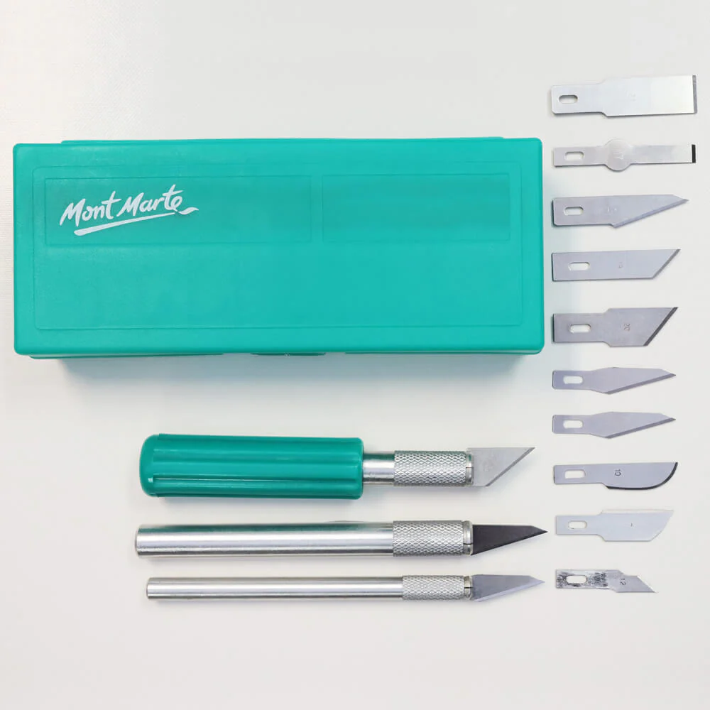Mont Marte Hobby Knife Set Signature 13pc - Image 6