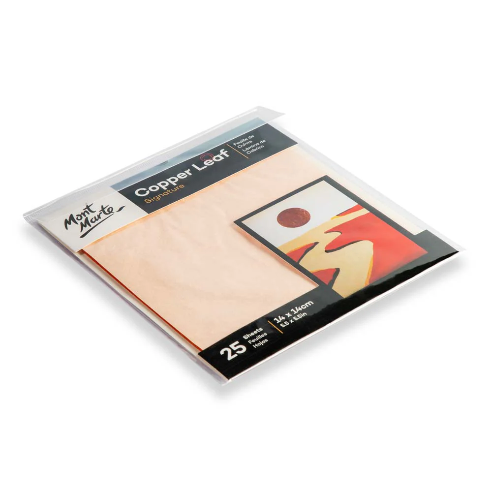 Mont Marte Imitation Copper Leaf Signature 14cm x 14cm (5.5in) 25 Sheets - Image 6