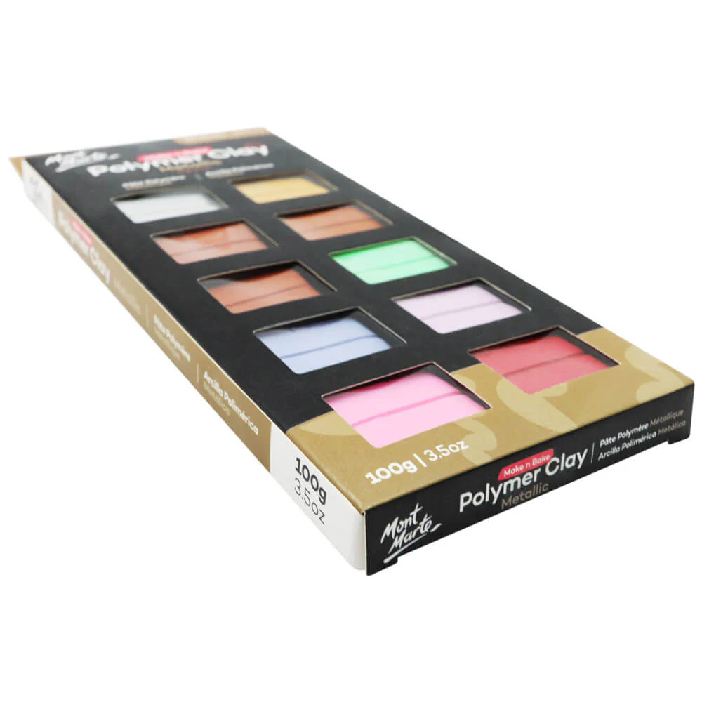 Mont Marte Make n Bake Polymer Clay Signature Metallic 100g (3.5oz) - Image 3