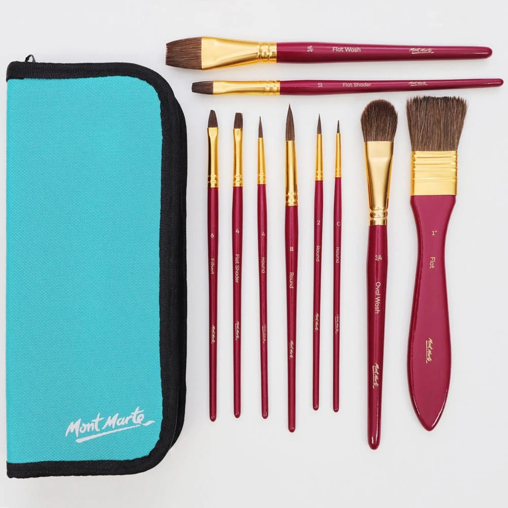 Mont Marte Watercolour Brush Set Signature 11pc - Image 5
