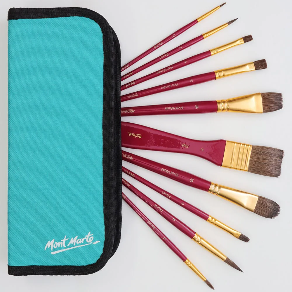 Mont Marte Watercolour Brush Set Signature 11pc - Image 6