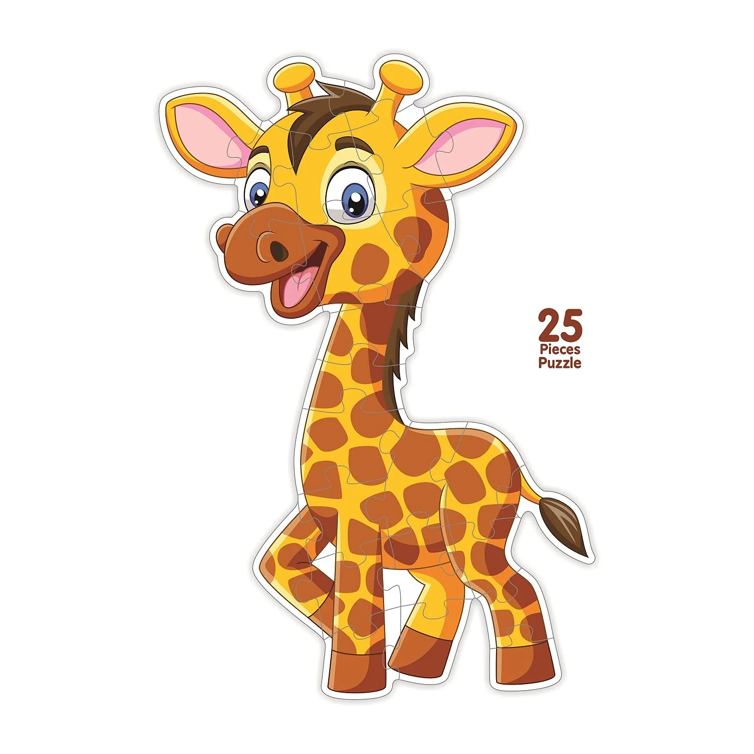Ratna's My First Big Puzzle Giraffe 25 Pieces Jigsaw Puzzle for Kids | A Perfect Jumbo Jigsaw Floor Puzzle for Little Hands - Image 2