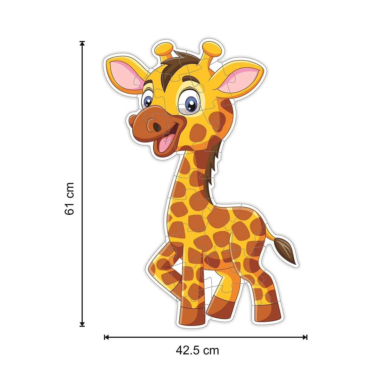 Ratna's My First Big Puzzle Giraffe 25 Pieces Jigsaw Puzzle for Kids | A Perfect Jumbo Jigsaw Floor Puzzle for Little Hands - Image 3