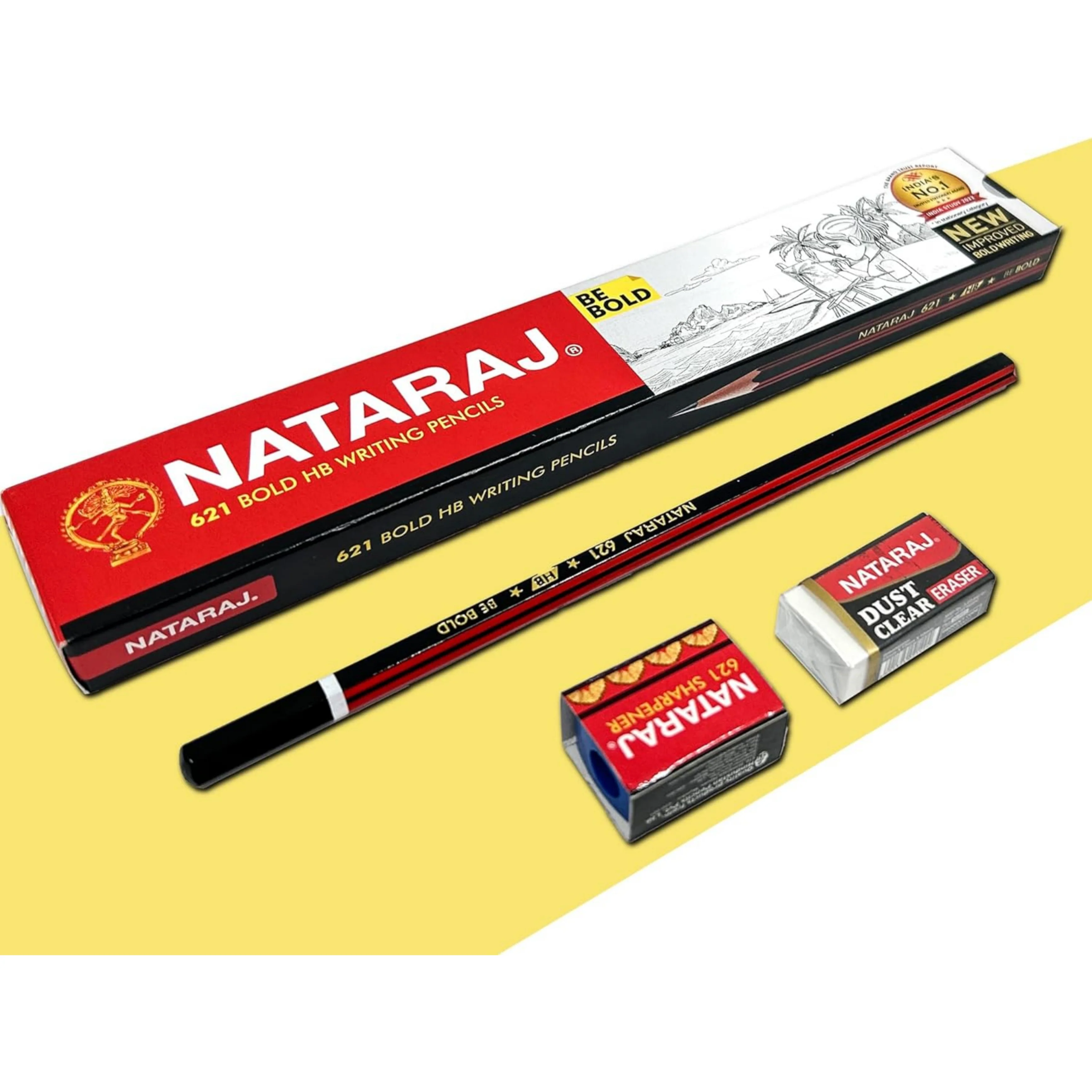Nataraj 621 Bold HB Writing Pencils - Image 4