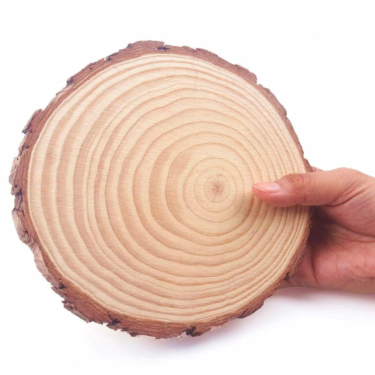 Natural Wooden Slice Round 22-25x2cm - Image 3