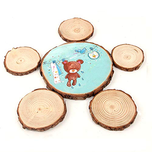 Natural Wooden Slice Round 22-25x2cm - Image 9