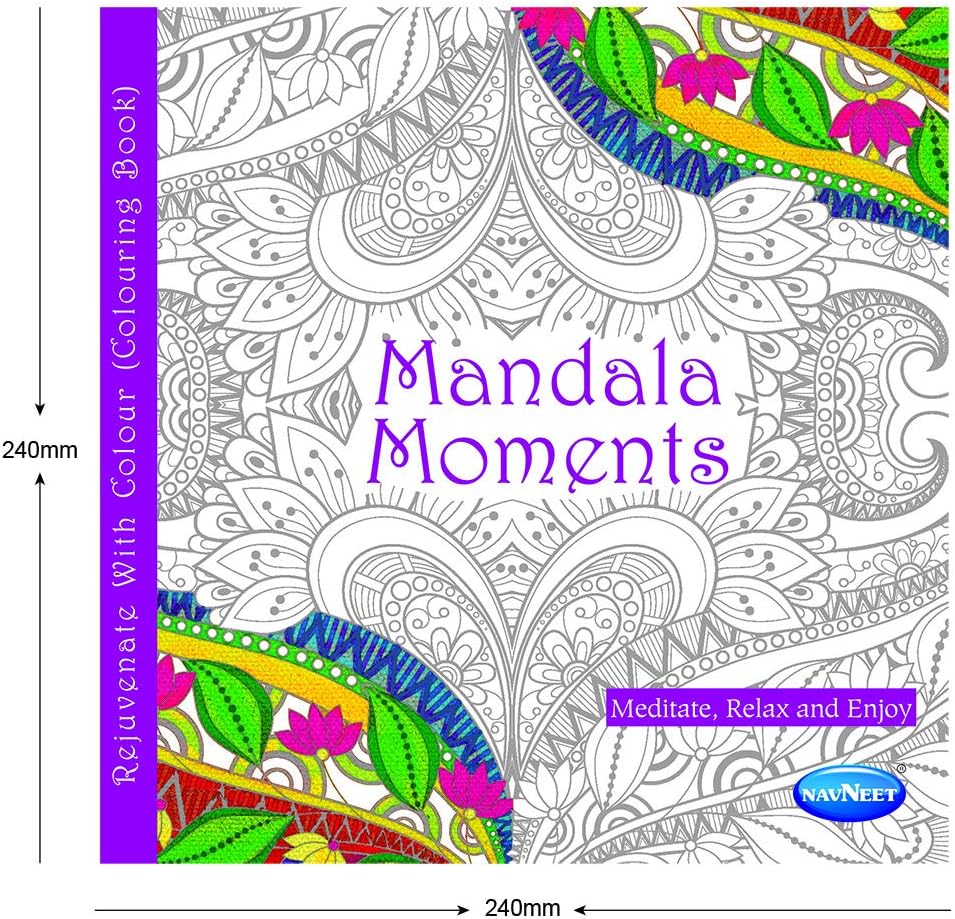 Navneet Adult Colouring Book - Mandala Moments - Image 4