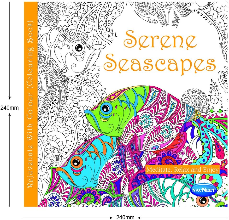Navneet Adult Colouring Book - Serene Seascapes - Image 4