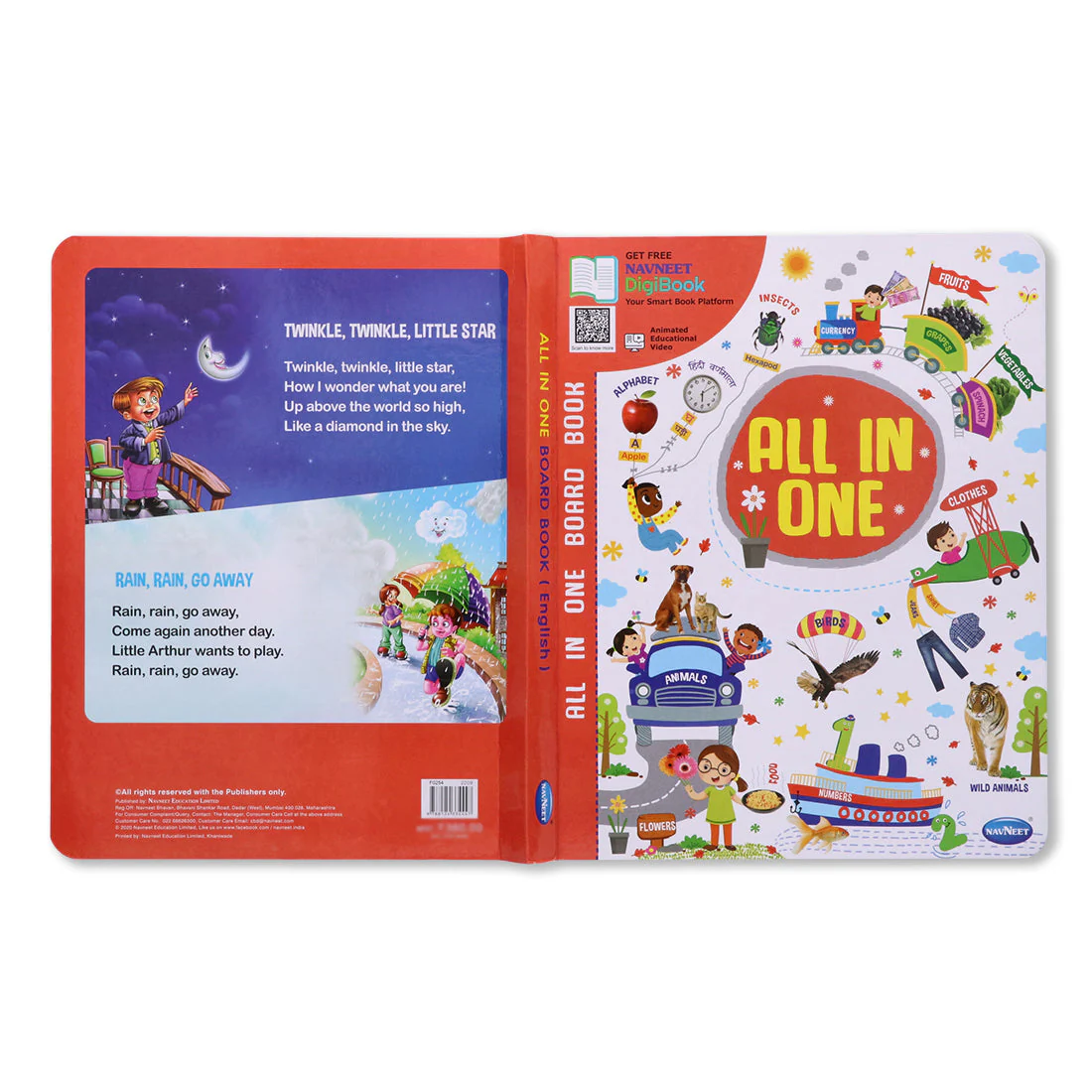 Navneet All In One Board Book (Eng.) - First Early Learning book for Kindergarten - Picture Board book for toddlers and babies - Image 2