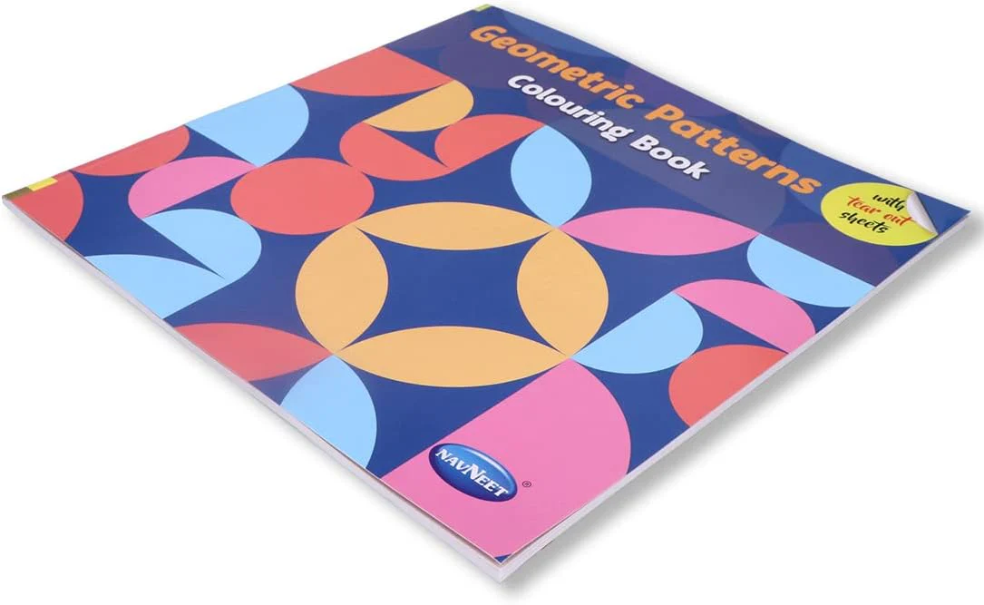 Navneet Geometric Pattern Colouring Book for Beginners and Adults - Image 4