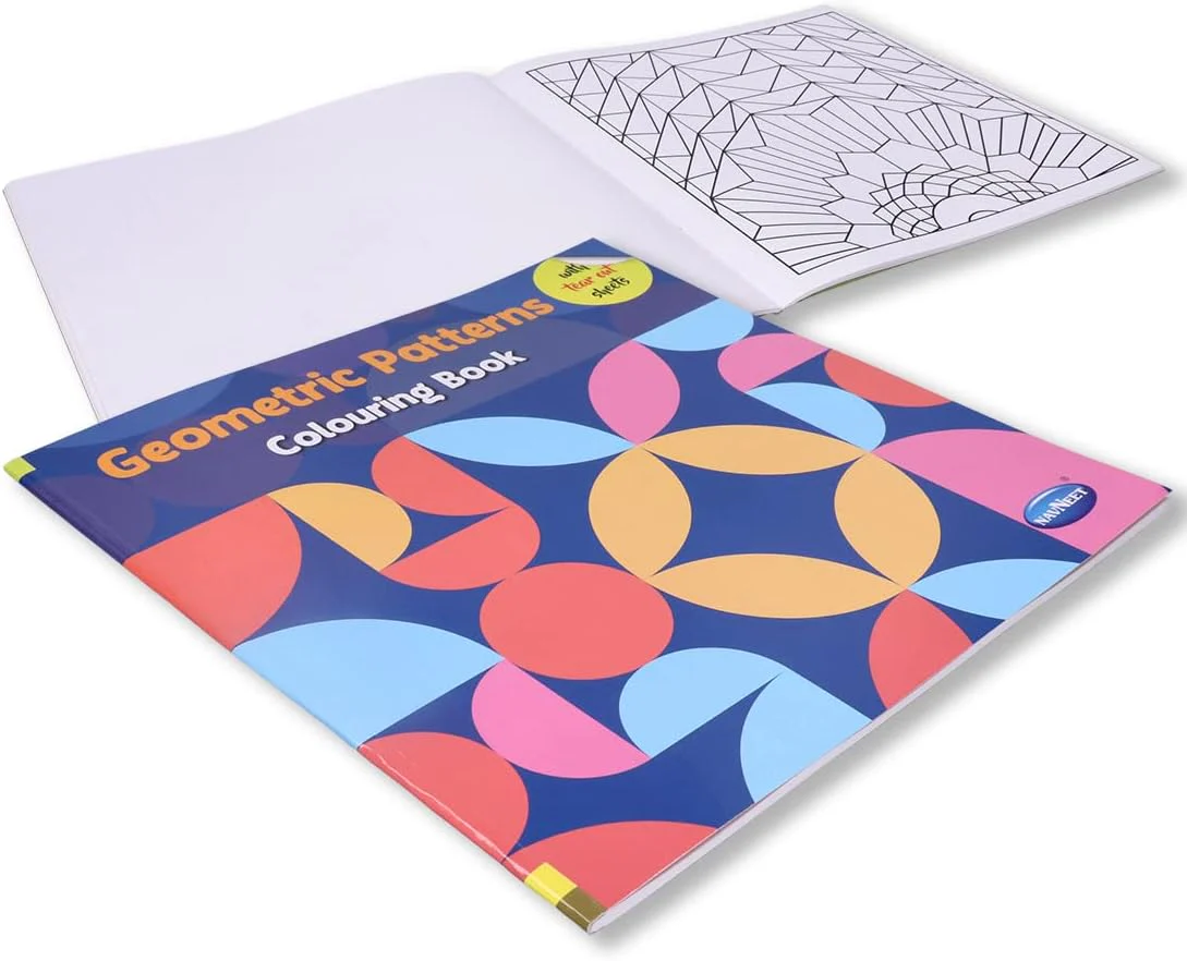 Navneet Geometric Pattern Colouring Book for Beginners and Adults - Image 9