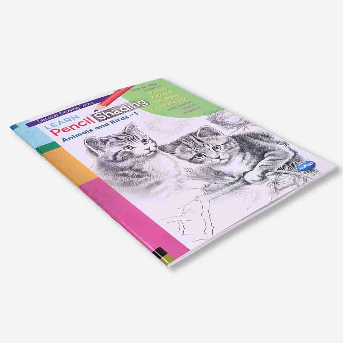 Navneet Learn Pencil Shading Animals & Birds 1 and 2 – For Elementary Art Prep – How to draw Animals and Birds - Pack of 2 Books - Image 11
