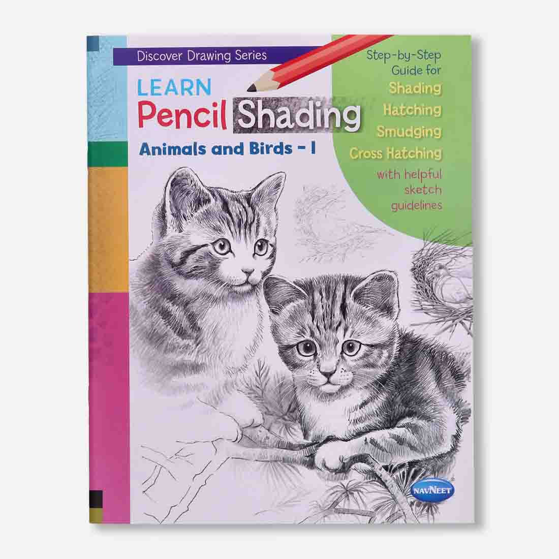 Navneet Learn Pencil Shading Animals & Birds 1 and 2 – For Elementary Art Prep – How to draw Animals and Birds - Pack of 2 Books - Image 8