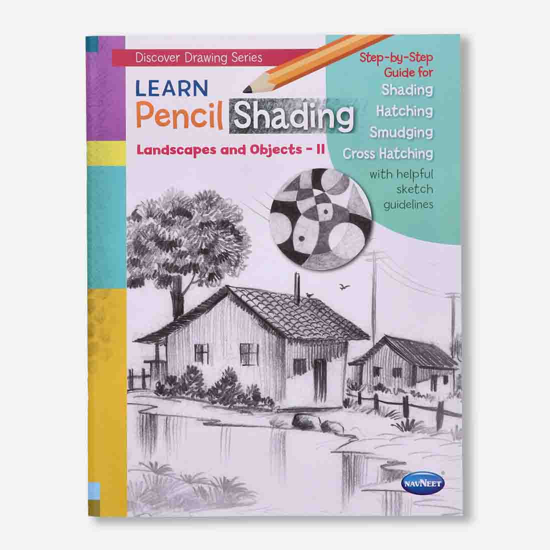 Navneet Learn Pencil Shading Landscape and Objects 1 and 2 – For Elementary Art Prep – How to draw Landscapes - Pack of 2 Books - Image 2