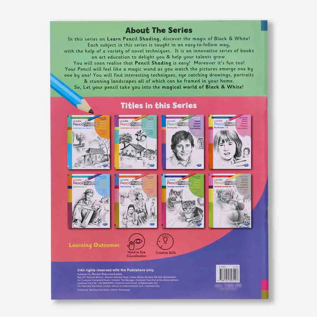 Navneet Learn Pencil Shading Portraits 1 and 2 – For Elementary Art Prep – How to draw Portraits - Pack of 2 Books - Image 10