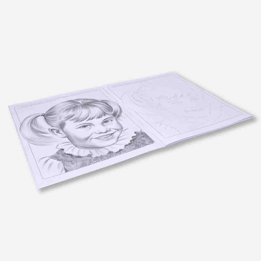 Navneet Learn Pencil Shading Portraits 1 and 2 – For Elementary Art Prep – How to draw Portraits - Pack of 2 Books - Image 12
