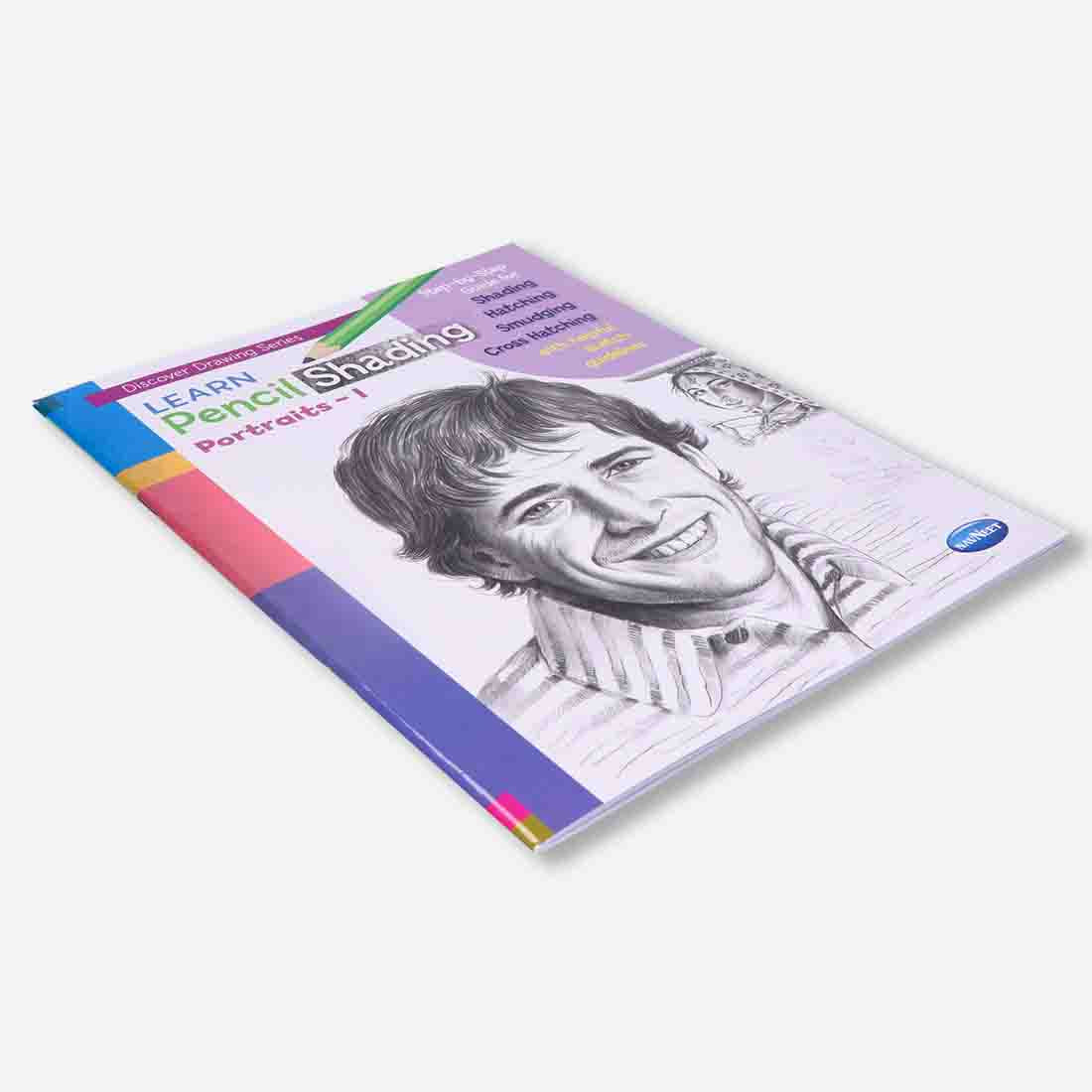 Navneet Learn Pencil Shading Portraits 1 and 2 – For Elementary Art Prep – How to draw Portraits - Pack of 2 Books - Image 13